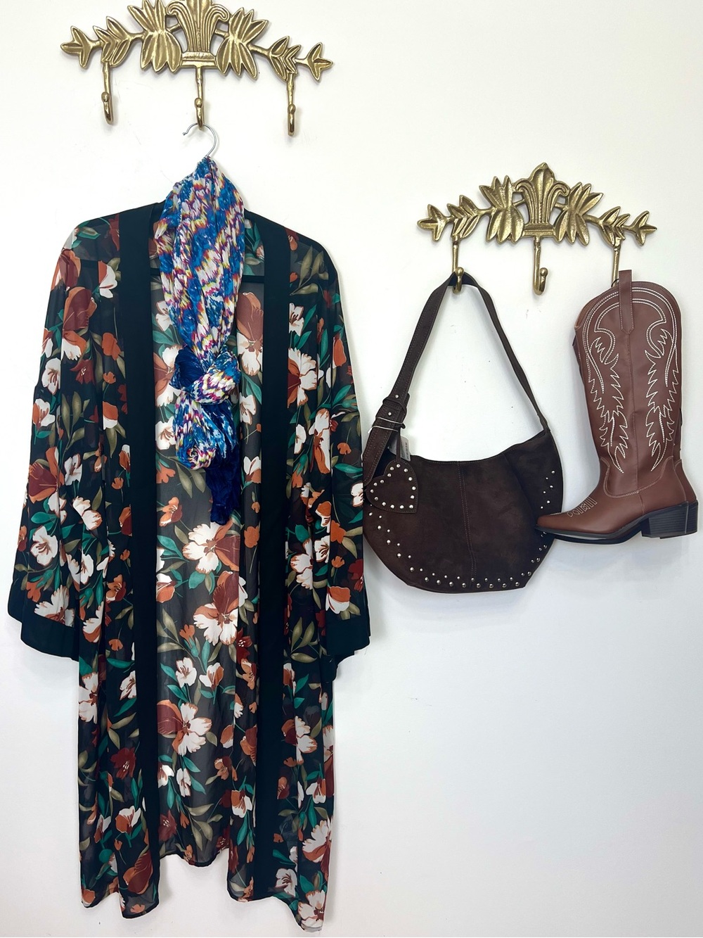 🍁Fall ready floral kimono duster 2X